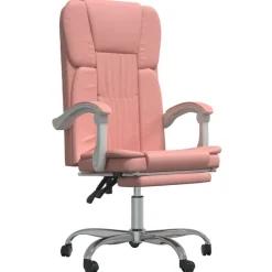 vidaXL Mobiliario De Oficina-Silla de oficina reclinable cuero sintético