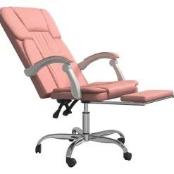 vidaXL Mobiliario De Oficina-Silla de oficina reclinable cuero sintético