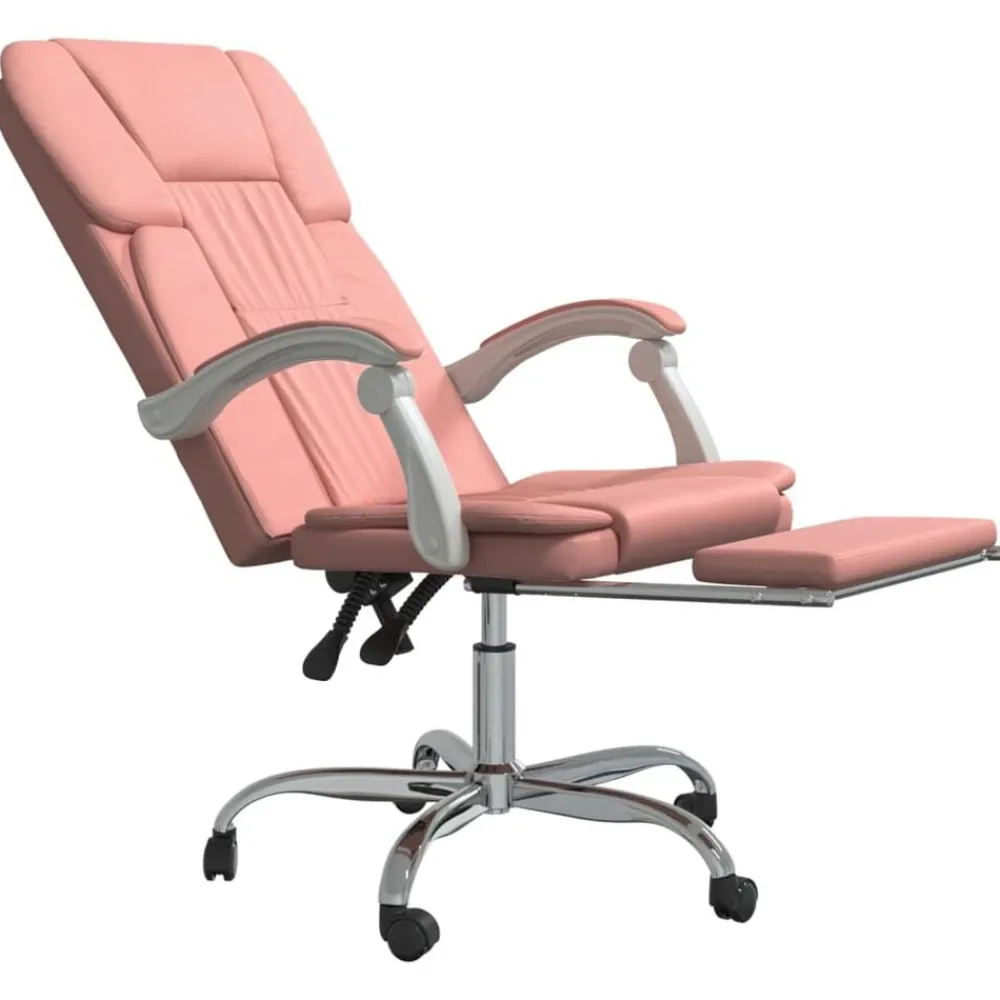 vidaXL Mobiliario De Oficina-Silla de oficina reclinable cuero sintético