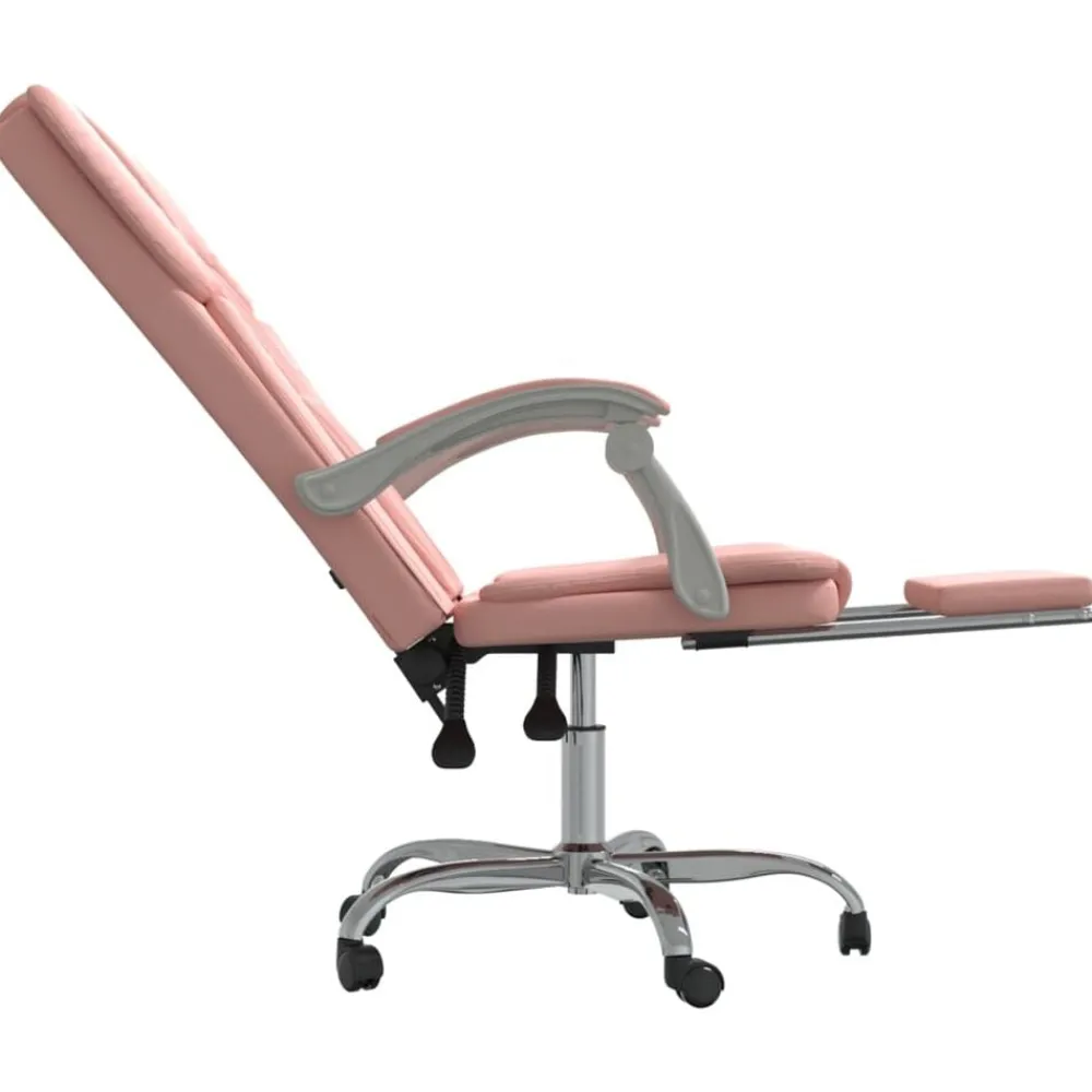 vidaXL Mobiliario De Oficina-Silla de oficina reclinable cuero sintético
