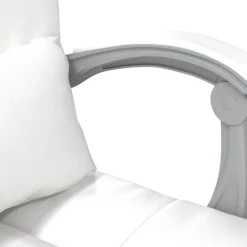 vidaXL Mobiliario De Oficina-Silla de oficina reclinable masaje cuero sintético