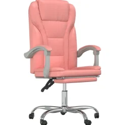 vidaXL Mobiliario De Oficina-Silla de oficina reclinable cuero sintético