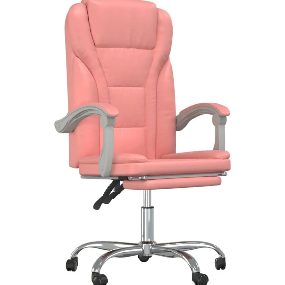 vidaXL Mobiliario De Oficina-Silla de oficina reclinable cuero sintético