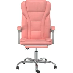vidaXL Mobiliario De Oficina-Silla de oficina reclinable cuero sintético