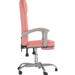 vidaXL Mobiliario De Oficina-Silla de oficina reclinable cuero sintético