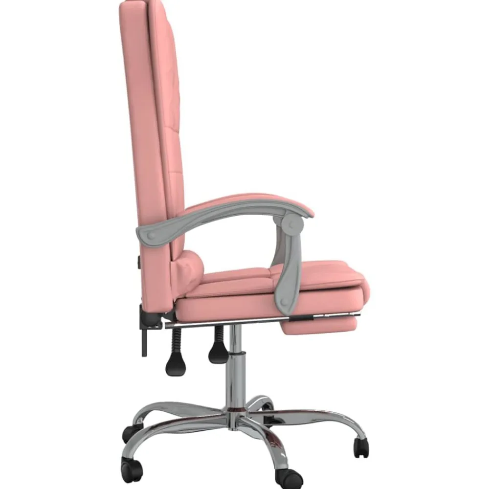 vidaXL Mobiliario De Oficina-Silla de oficina reclinable masaje cuero sintético