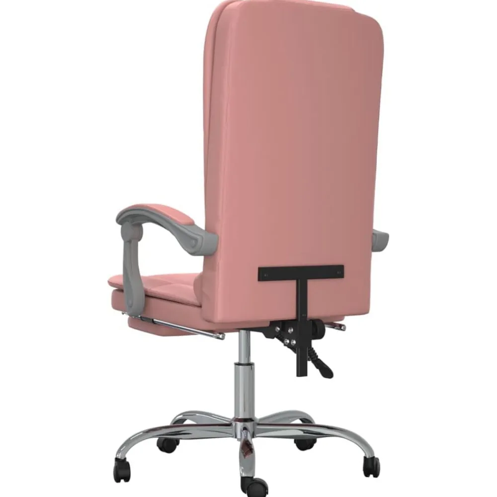 vidaXL Mobiliario De Oficina-Silla de oficina reclinable masaje cuero sintético