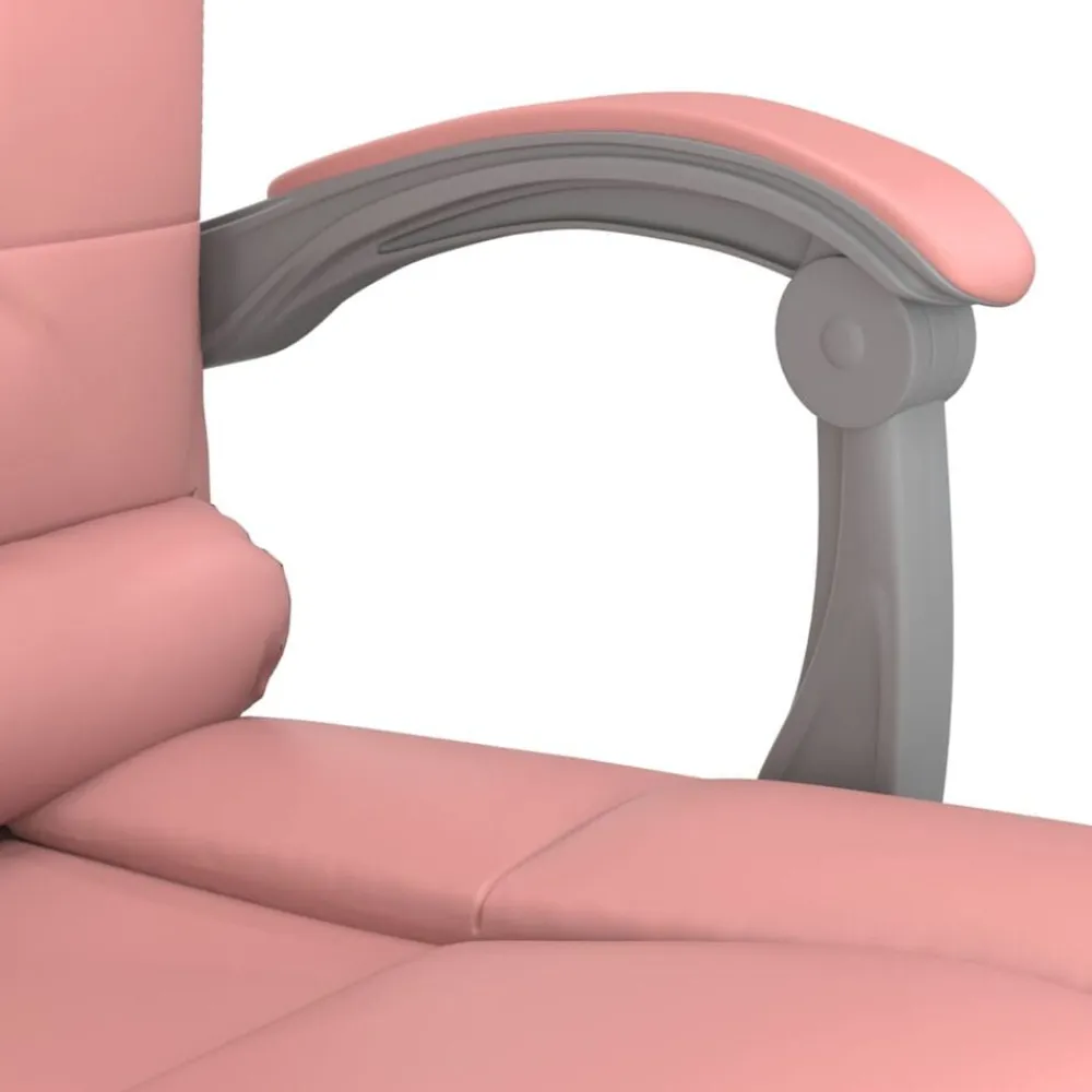 vidaXL Mobiliario De Oficina-Silla de oficina reclinable masaje cuero sintético