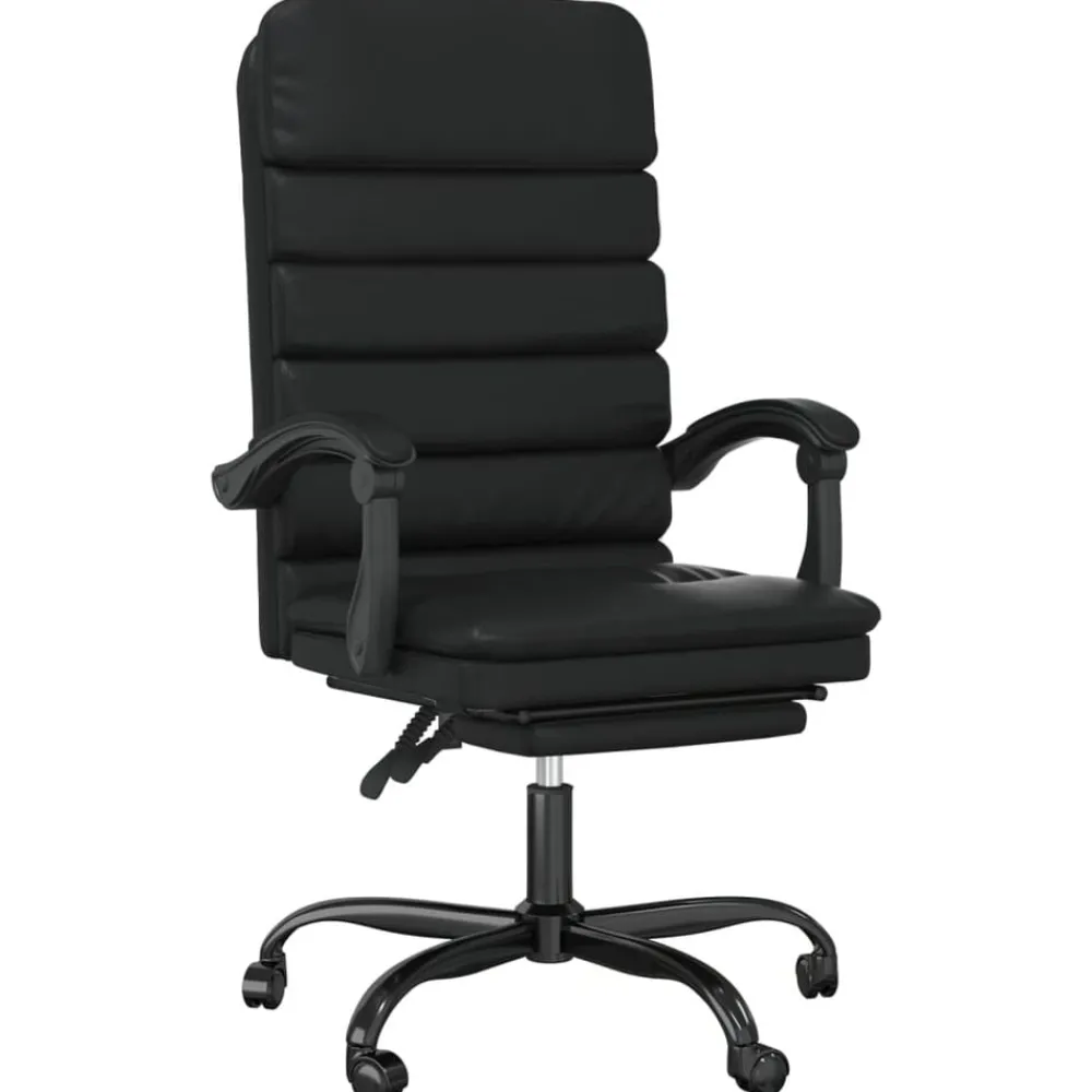 vidaXL Mobiliario De Oficina-Silla de oficina reclinable masaje cuero sintético