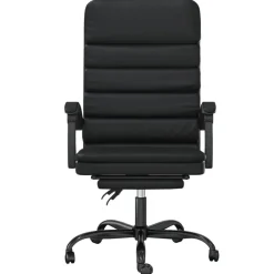 vidaXL Mobiliario De Oficina-Silla de oficina reclinable masaje cuero sintético