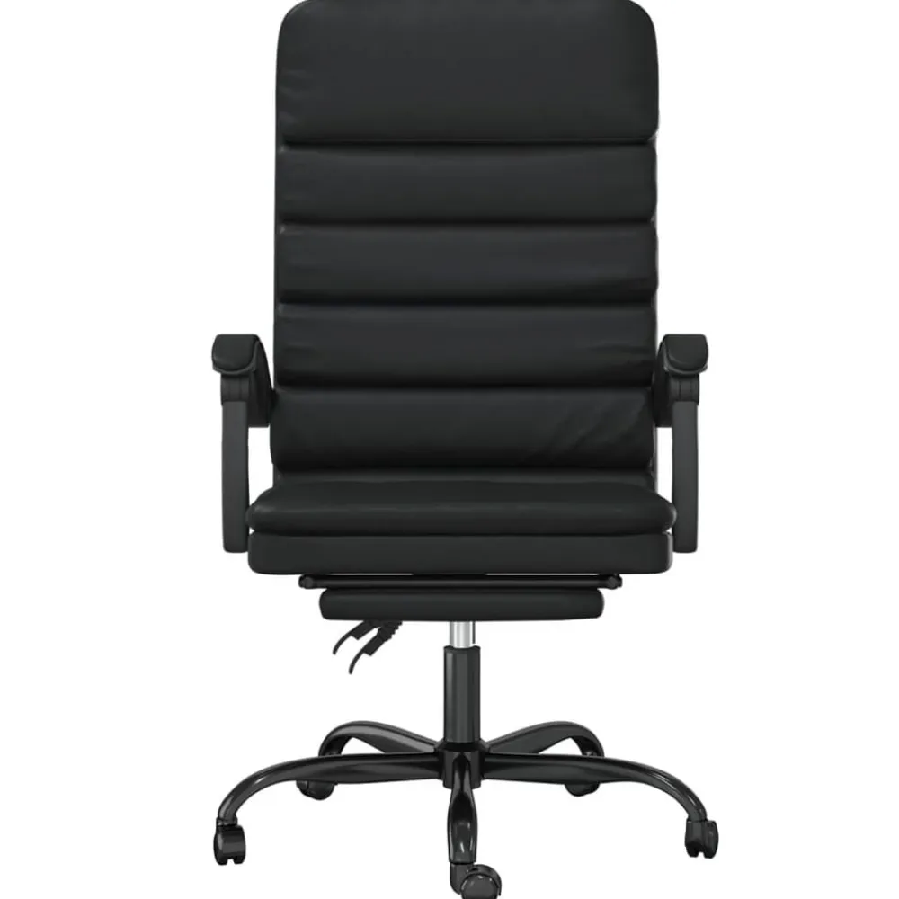 vidaXL Mobiliario De Oficina-Silla de oficina reclinable masaje cuero sintético