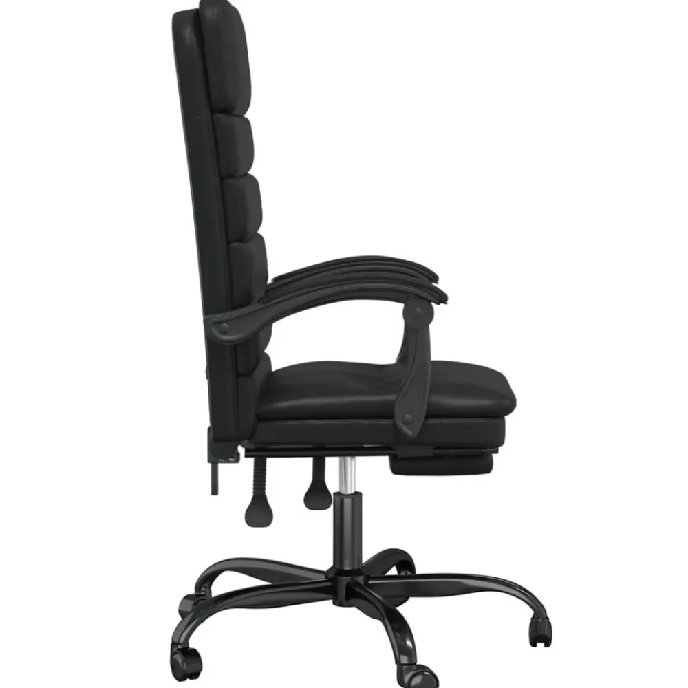 vidaXL Mobiliario De Oficina-Silla de oficina reclinable masaje cuero sintético