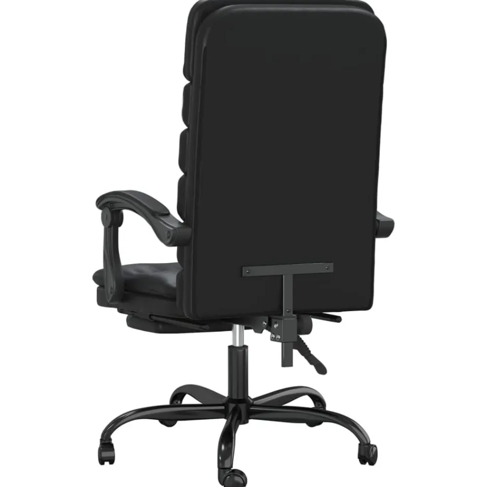 vidaXL Mobiliario De Oficina-Silla de oficina reclinable masaje cuero sintético