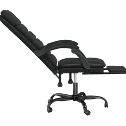 vidaXL Mobiliario De Oficina-Silla de oficina reclinable masaje cuero sintético