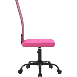 vidaXL Silla de oficina regulable en altura tela de malla Rosa Sale