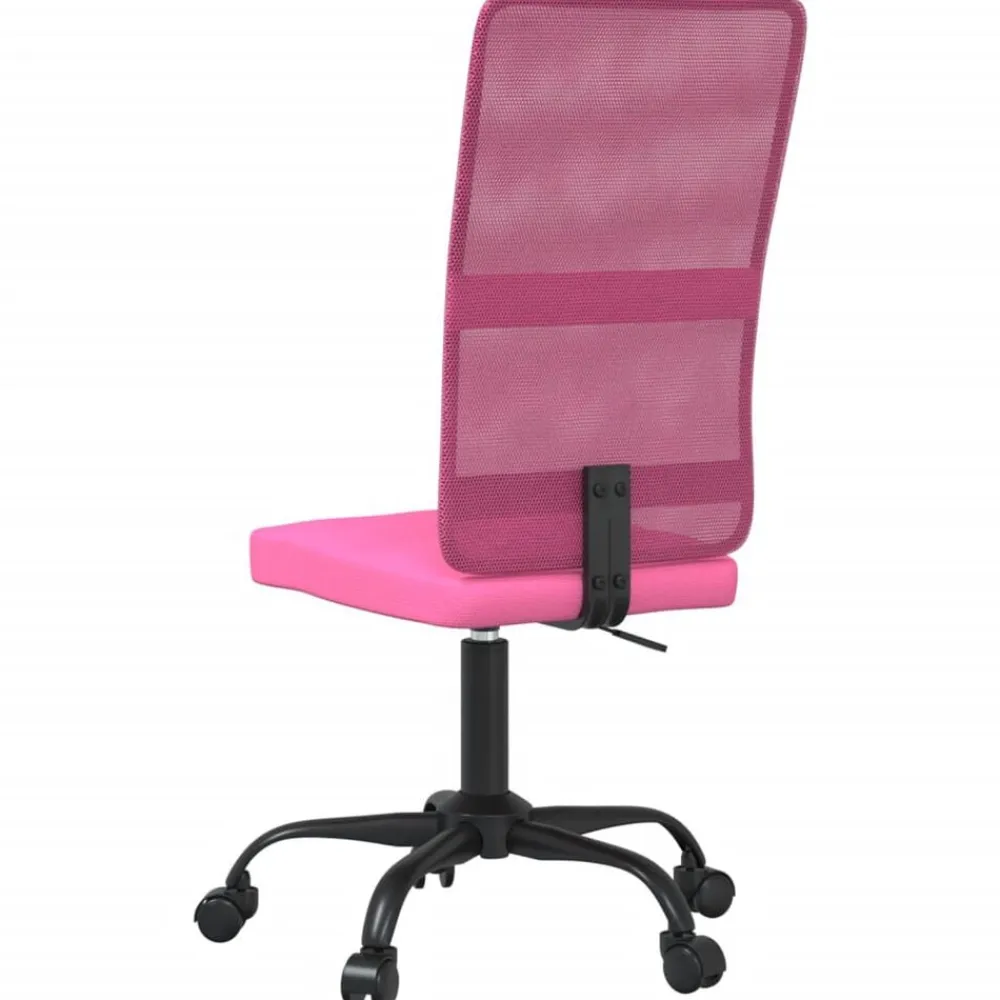 vidaXL Silla de oficina regulable en altura tela de malla Rosa Sale