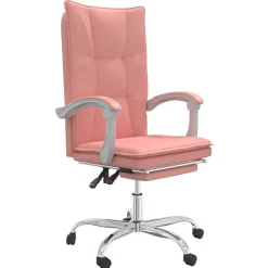 vidaXL Mobiliario De Oficina-Silla de oficina reclinable cuero sintético