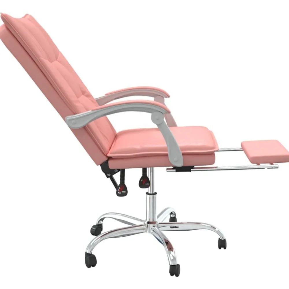 vidaXL Mobiliario De Oficina-Silla de oficina reclinable cuero sintético