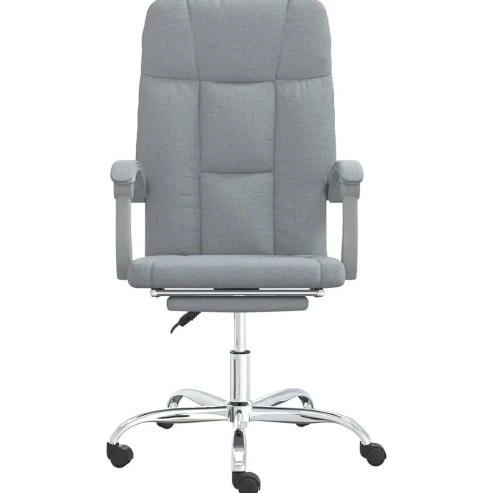 vidaXL Mobiliario De Oficina-Silla de oficina reclinable de tela