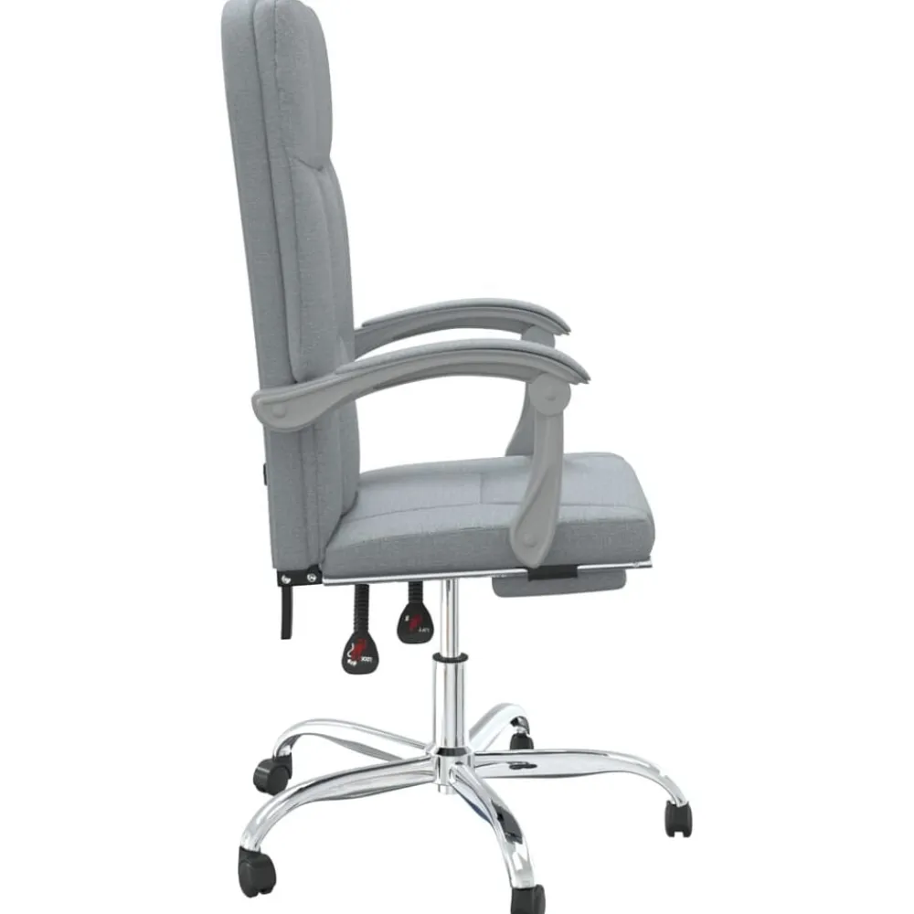 vidaXL Mobiliario De Oficina-Silla de oficina reclinable de tela