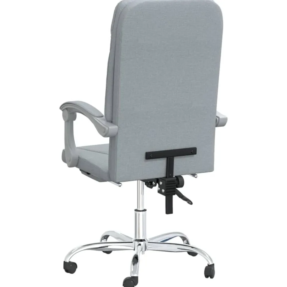 vidaXL Mobiliario De Oficina-Silla de oficina reclinable de tela
