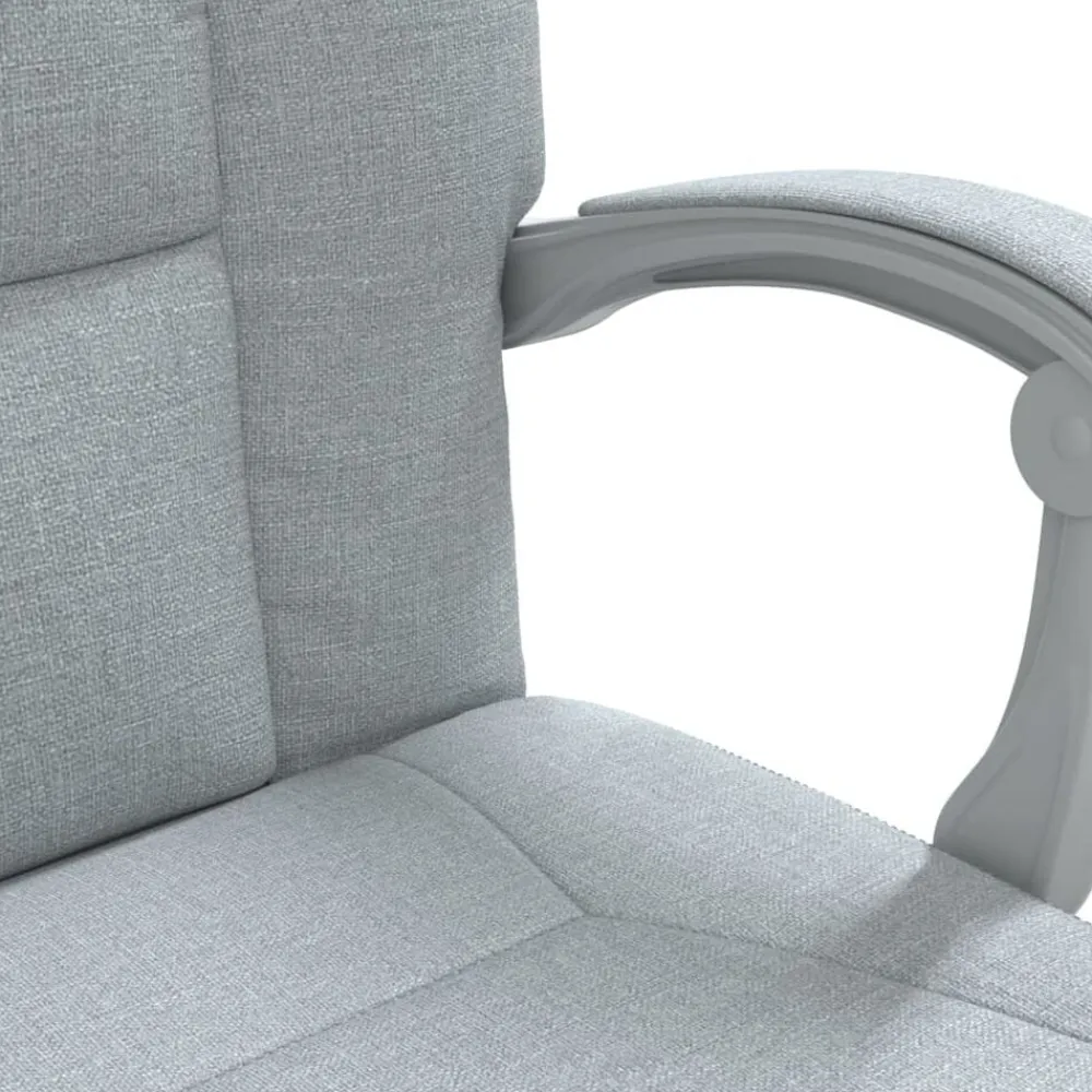 vidaXL Mobiliario De Oficina-Silla de oficina reclinable de tela