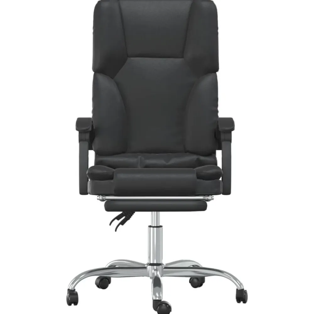 vidaXL Mobiliario De Oficina-Silla de oficina reclinable masaje cuero sintético