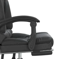 vidaXL Mobiliario De Oficina-Silla de oficina reclinable masaje cuero sintético