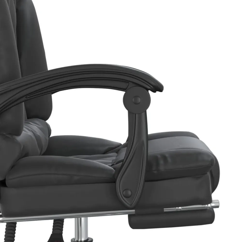 vidaXL Mobiliario De Oficina-Silla de oficina reclinable masaje cuero sintético