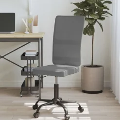 vidaXL Silla de oficina regulable en altura tela de malla Gris Sale