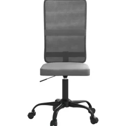 vidaXL Silla de oficina regulable en altura tela de malla Gris Sale