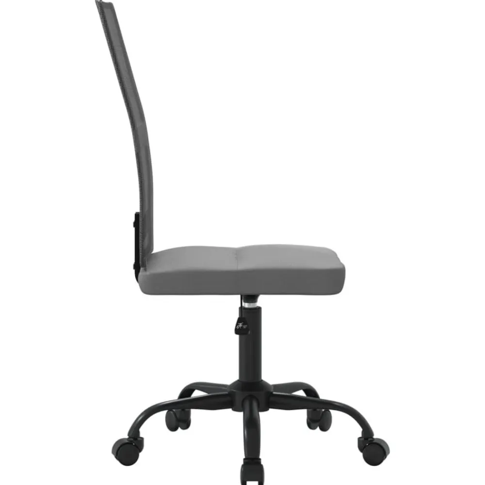 vidaXL Silla de oficina regulable en altura tela de malla Gris Sale