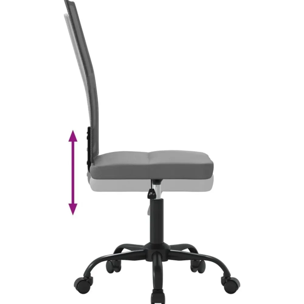 vidaXL Silla de oficina regulable en altura tela de malla Gris Sale