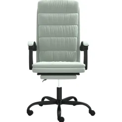 vidaXL Mobiliario De Oficina-Silla de oficina reclinable de terciopelo