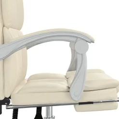 vidaXL Mobiliario De Oficina-Silla de oficina reclinable cuero sintético