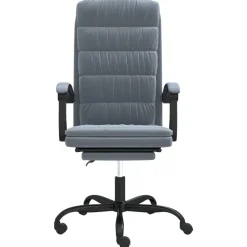 vidaXL Mobiliario De Oficina-Silla de oficina reclinable de terciopelo