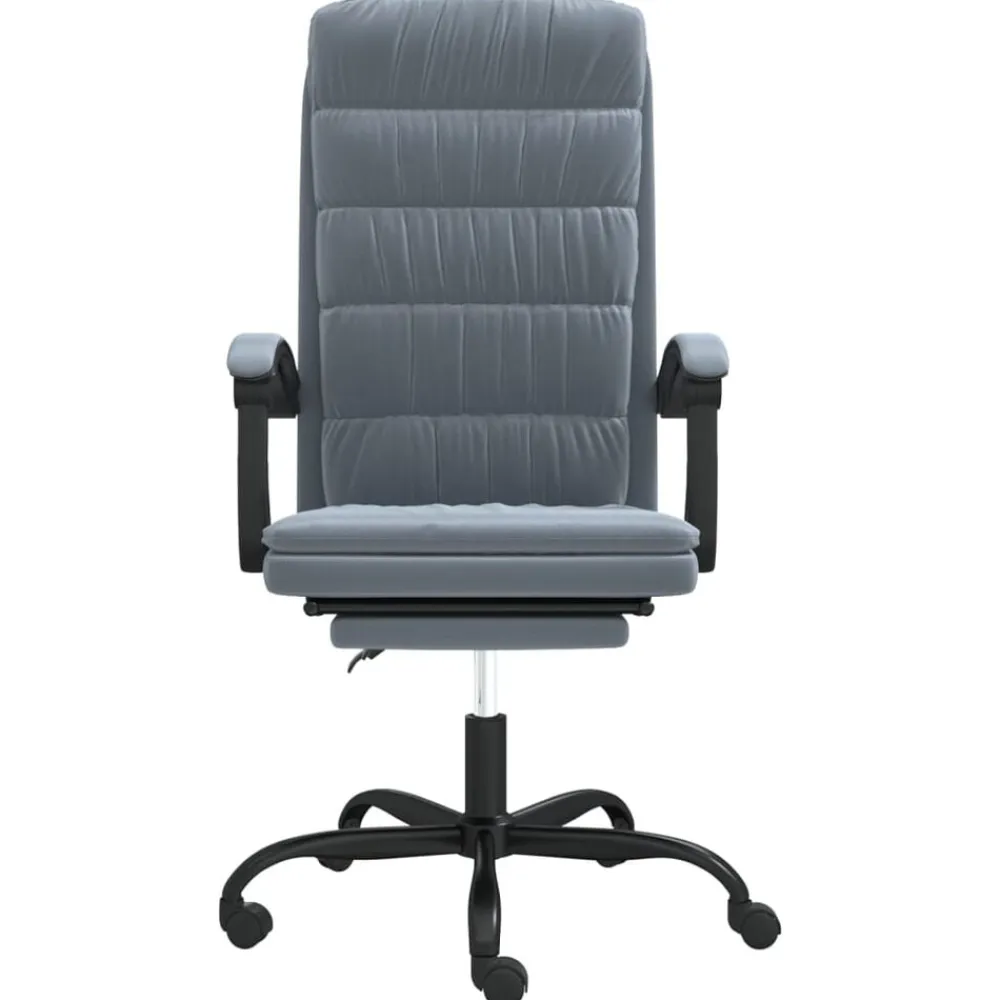 vidaXL Mobiliario De Oficina-Silla de oficina reclinable de terciopelo