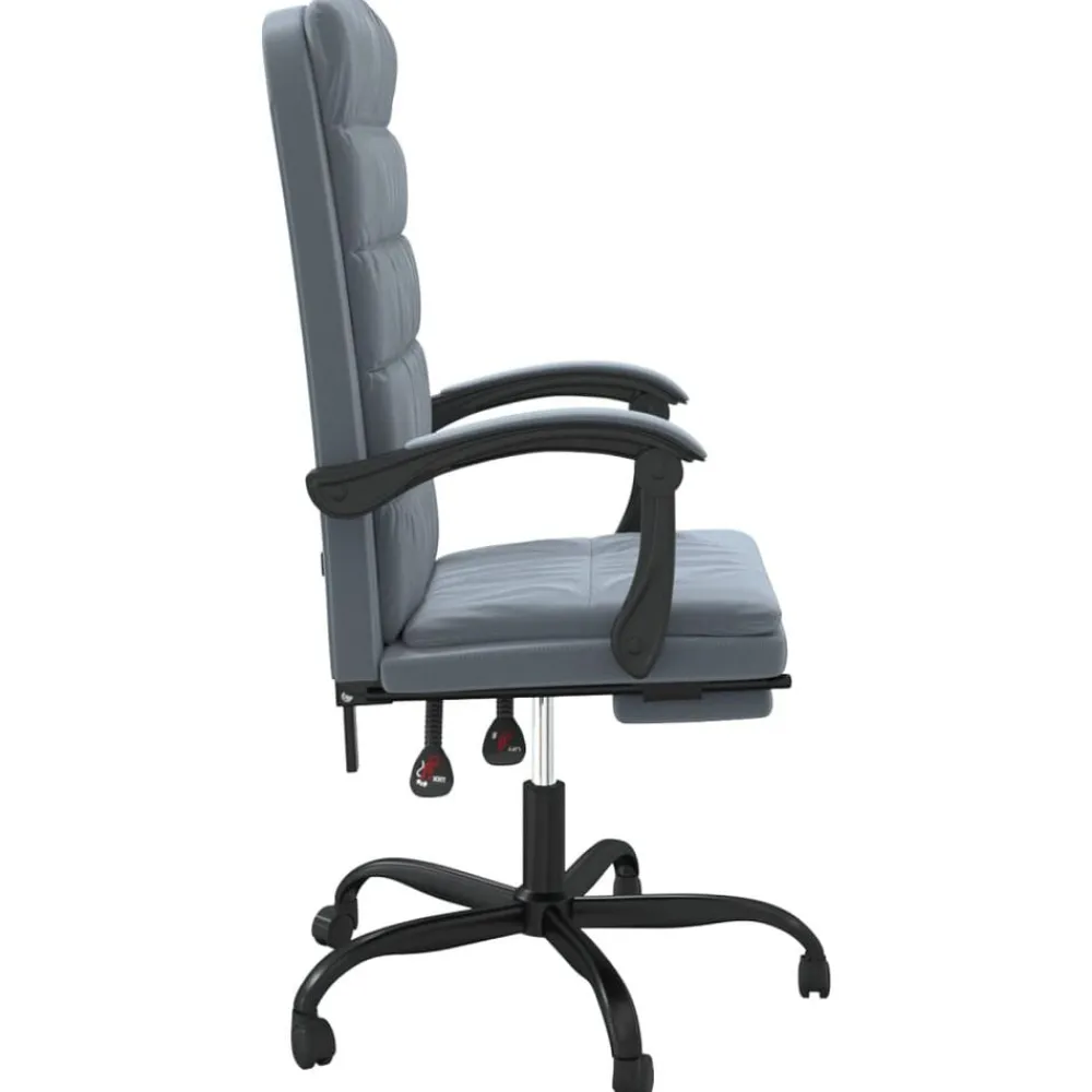 vidaXL Mobiliario De Oficina-Silla de oficina reclinable de terciopelo