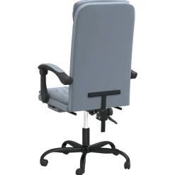 vidaXL Mobiliario De Oficina-Silla de oficina reclinable de terciopelo
