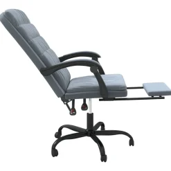 vidaXL Mobiliario De Oficina-Silla de oficina reclinable de terciopelo