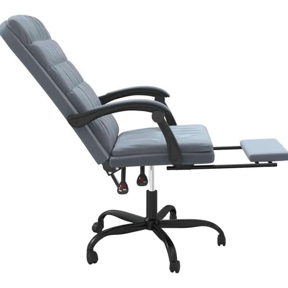 vidaXL Mobiliario De Oficina-Silla de oficina reclinable de terciopelo