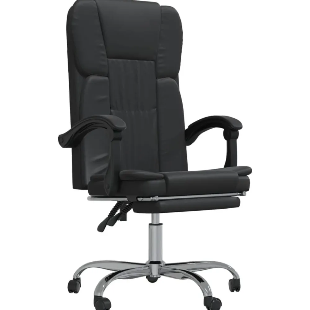 vidaXL Mobiliario De Oficina-Silla de oficina reclinable cuero sintético