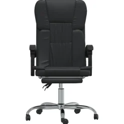 vidaXL Mobiliario De Oficina-Silla de oficina reclinable cuero sintético