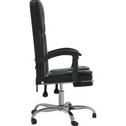 vidaXL Mobiliario De Oficina-Silla de oficina reclinable cuero sintético
