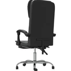 vidaXL Mobiliario De Oficina-Silla de oficina reclinable cuero sintético