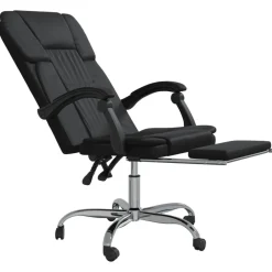 vidaXL Mobiliario De Oficina-Silla de oficina reclinable cuero sintético