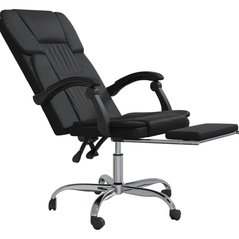 vidaXL Mobiliario De Oficina-Silla de oficina reclinable cuero sintético