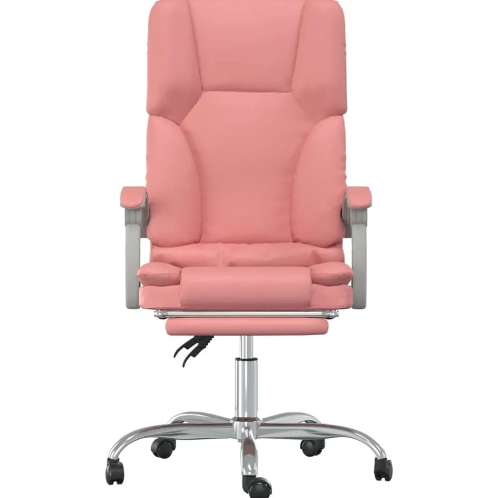 vidaXL Mobiliario De Oficina-Silla de oficina reclinable masaje cuero sintético