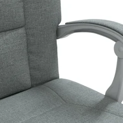 vidaXL Silla de oficina reclinable de tela Gris oscuro Hot