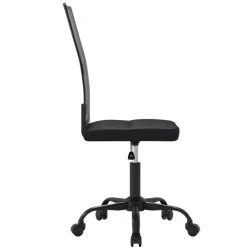 vidaXL Silla de oficina tela de malla negra Negro